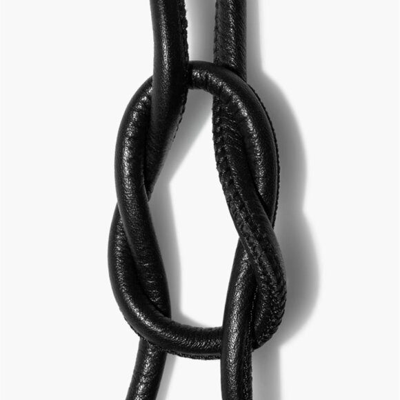 COS Double Wrap Black Leather Belt - Picture 4 of 6